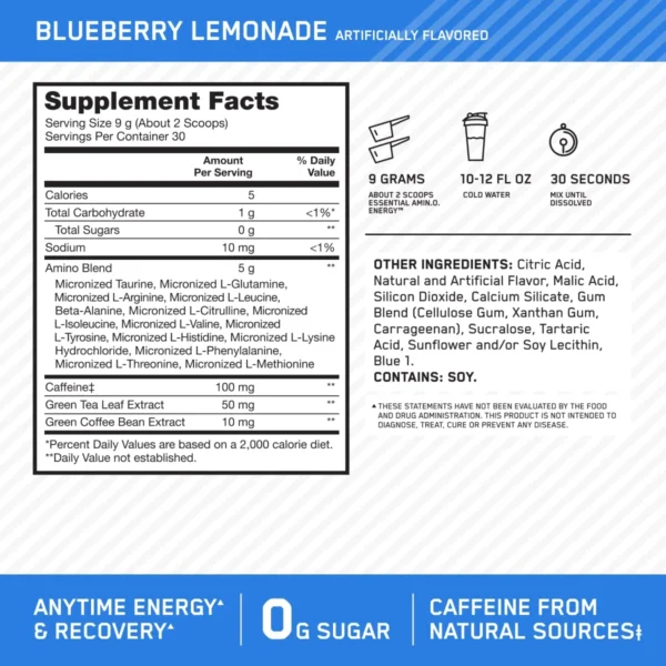 Optimum Nutrition Amino Energy