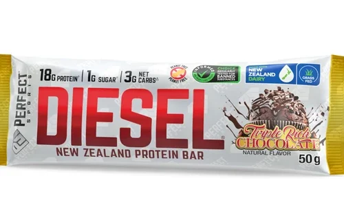 Barras de proteína de suero Diesel de Nueva Zelanda PERFECT SPORTS