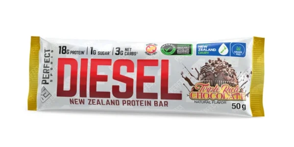 Barras de proteína de suero Diesel de Nueva Zelanda PERFECT SPORTS