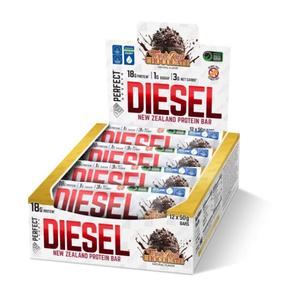 Barras de proteína de suero Diesel de Nueva Zelanda PERFECT SPORTS