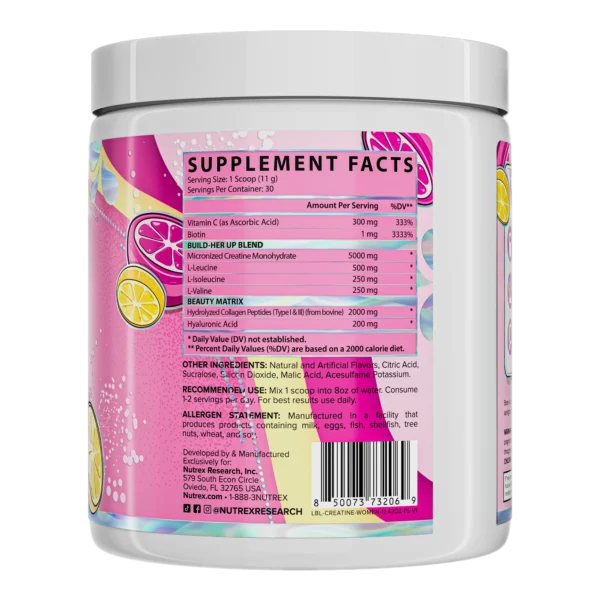 NUTREX CREATINA PARA MUJER | 30 SERVIDAS