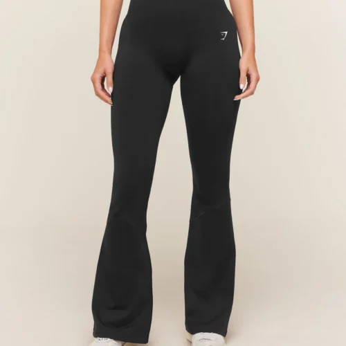Gymshark Everyday Seamless Flared Leggings - Black