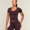 Gymshark Everyday Seamless Tight Fit Crew Neck Tee - Cherry Purple
