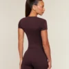 Gymshark Everyday Seamless Tight Fit Crew Neck Tee - Cherry Purple