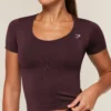Gymshark Everyday Seamless Tight Fit Crew Neck Tee - Cherry Purple