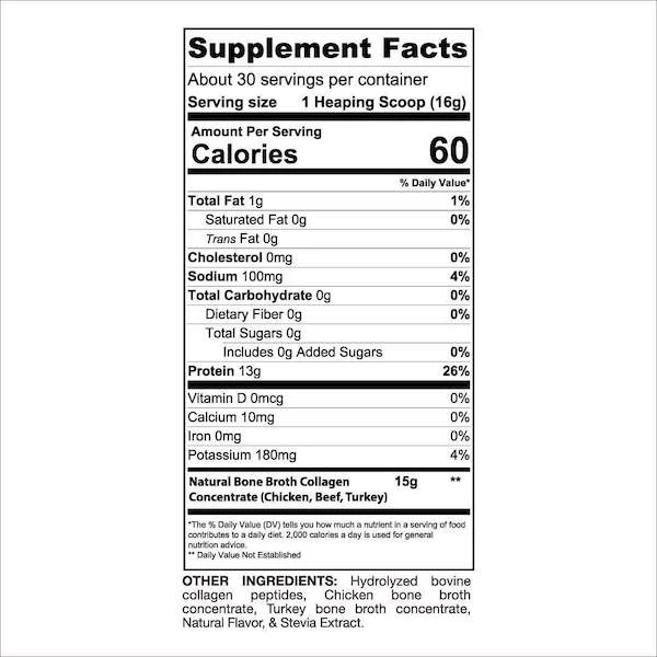 Gaspari Bone Broth Athletic Collagen- 30 Servicios