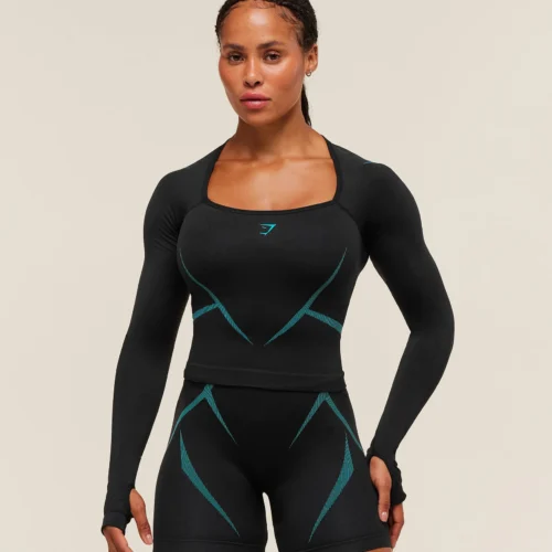 Apex Lift Seamless Long Sleeve Crop Top
