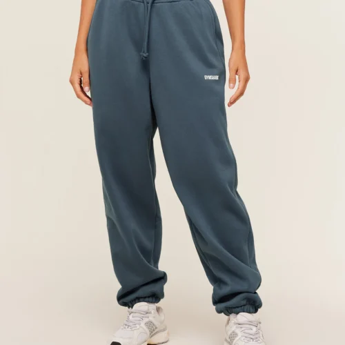 Gymshark Cosy Luxe Cuffed Joggers en GS Stealth Blue