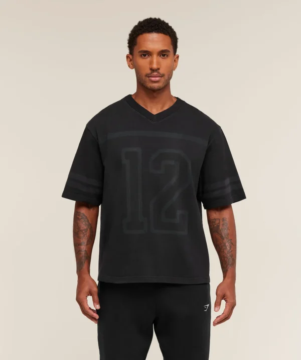 Gymshark Collegiate Washed Jersey T-Shirt