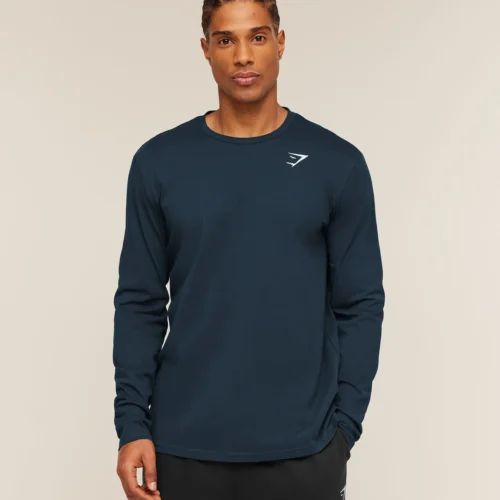 Gymshark Crest Long Sleeve T-Shirt