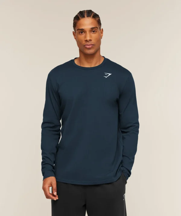 Gymshark Crest Long Sleeve T-Shirt