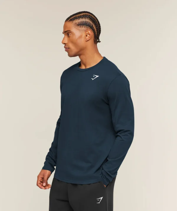 Gymshark Crest Long Sleeve T-Shirt