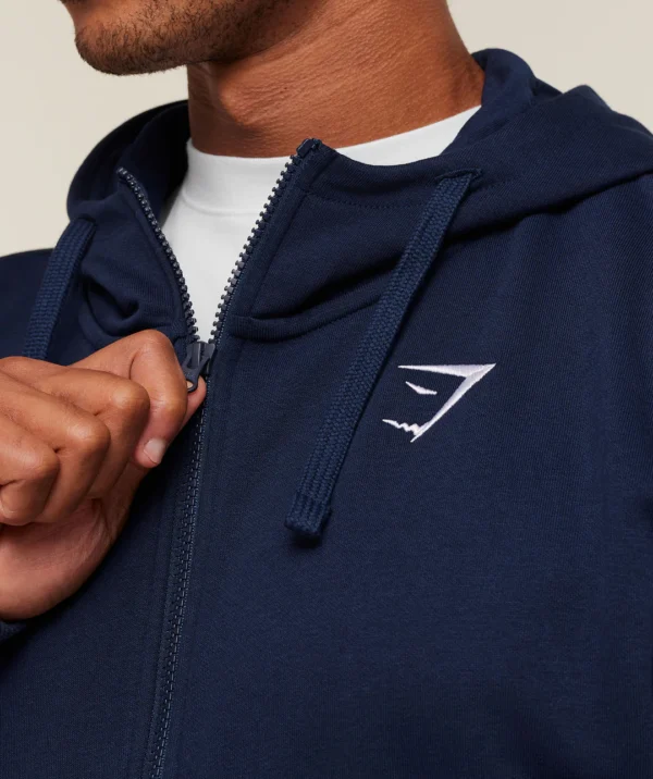 Gymshark Crest Oversized Zip Up Hoodie