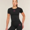 Gymshark Everyday Seamless Graphic Short Sleeve Top-Red-Black