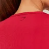 Gymshark Everyday Seamless Graphic Short Sleeve Top-Red