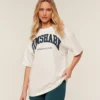 Gymshark Collegiate Graphic T-Shirt-White