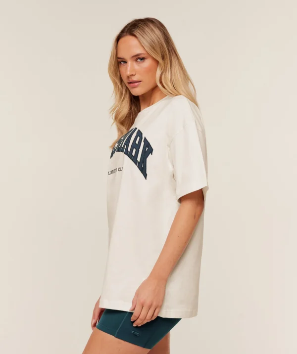 Gymshark Collegiate Graphic T-Shirt-White