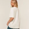Gymshark Collegiate Graphic T-Shirt-White