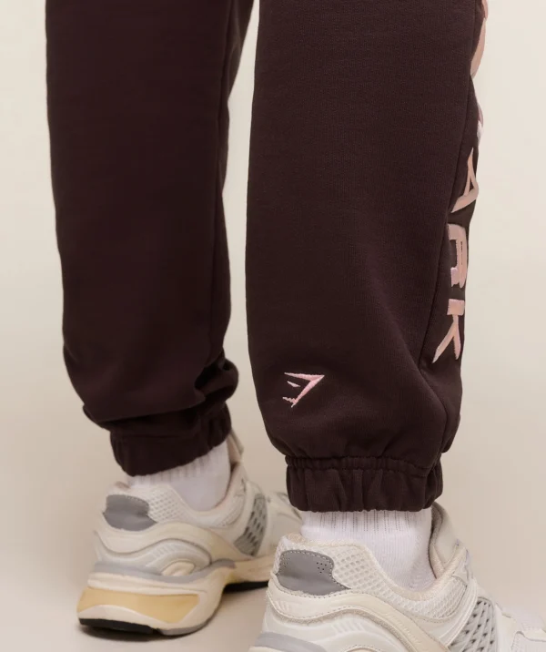 Gymshark Embroidered Logo Joggers – Cherry Purple
