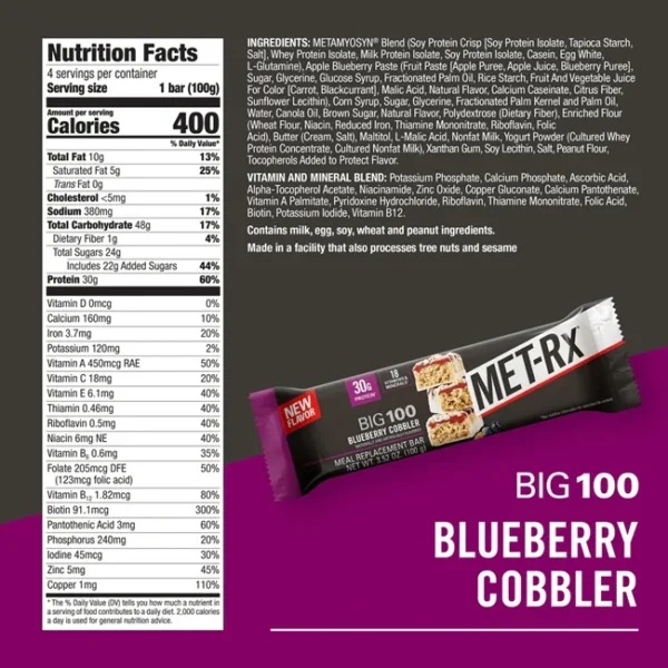 Met-Rx Big 100 Blueberry Cobbler