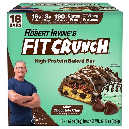 Barras de proteína de suero Fit Crunch del chef Robert Irvine