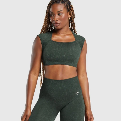 Adapt Fleck Seamless Crop Top