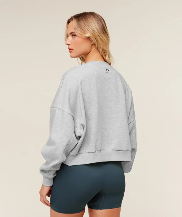 Worn Crest Graphic Sweatshirt