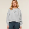 Worn Crest Graphic Sweatshirt