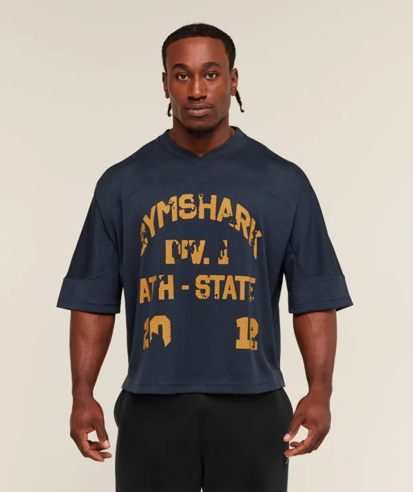 Graphic Mesh Oversize T-Shirt