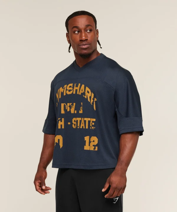 Graphic Mesh Oversize T-Shirt