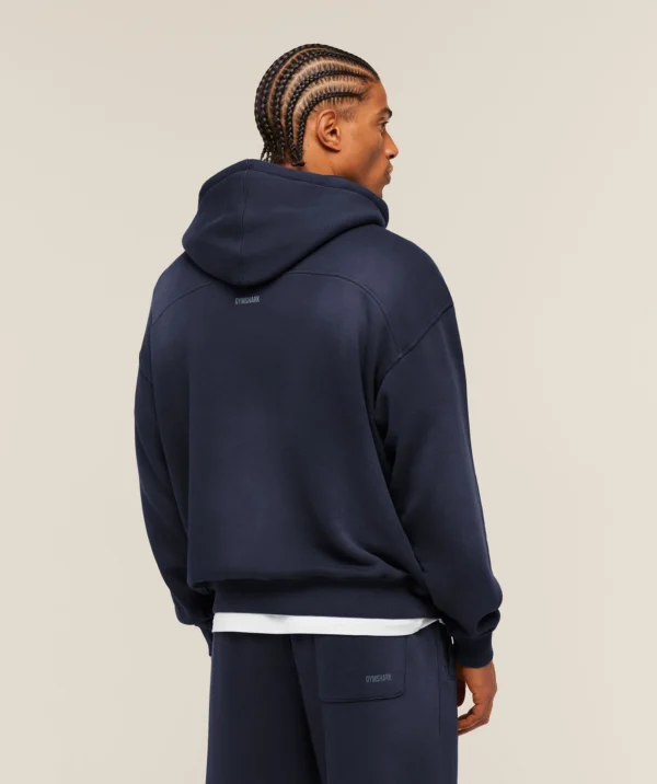 GYMSHARK GSLC HOODIE – HEAVY BLUE/WASH