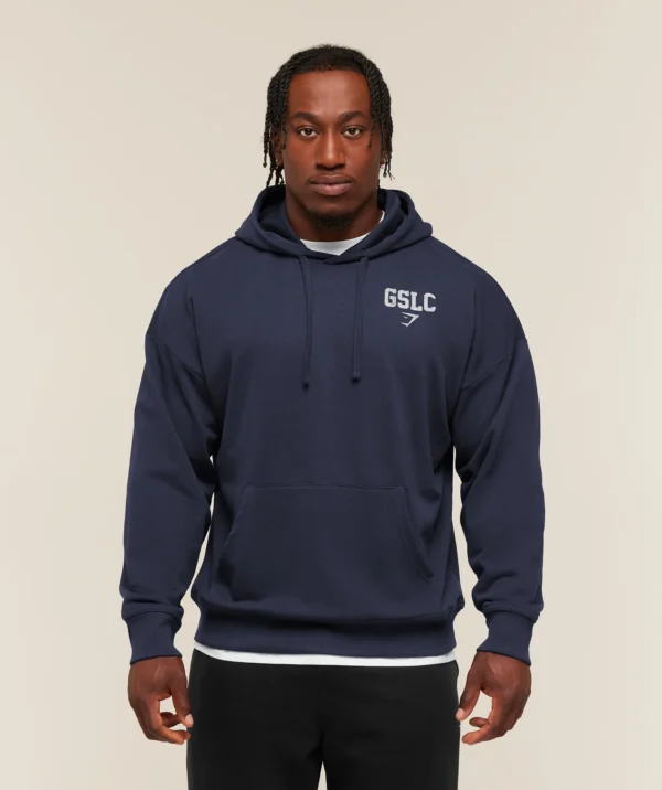 GFXStory3GoodLiftingPulloverSEPTGSHeavyBlueA5B8N_UCTN_0142_1920x GYMSHARK FADED COLLEGIATE GRAPHIC HOODIE – HEAVY BLUE