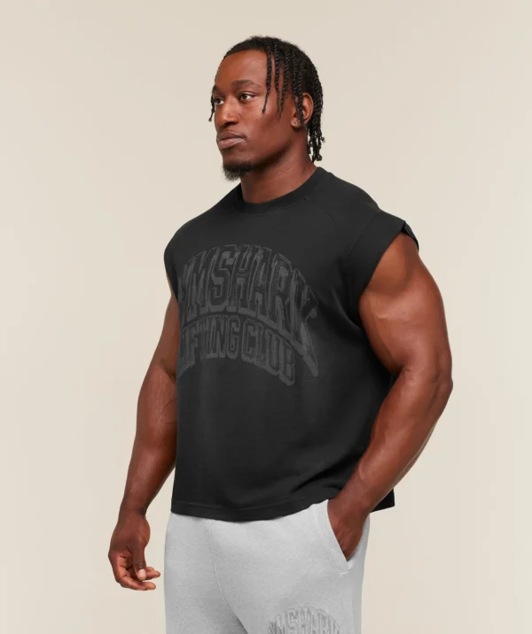 GYMSHARK GSLC CUT OFF TANK – BLACK/WASH