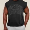 GYMSHARK GSLC CUT OFF TANK – BLACK/WASH