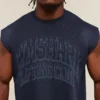 GYMSHARK GSLC CUT OFF TANK – HEAVY BLUE/WASH