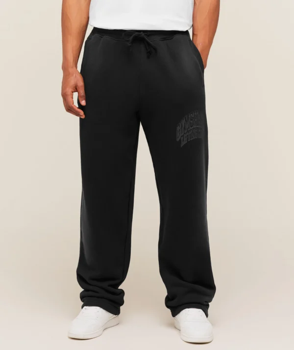 GYMSHARK GSLC STRAIGHT LEG PANTS – BLACK/WASH