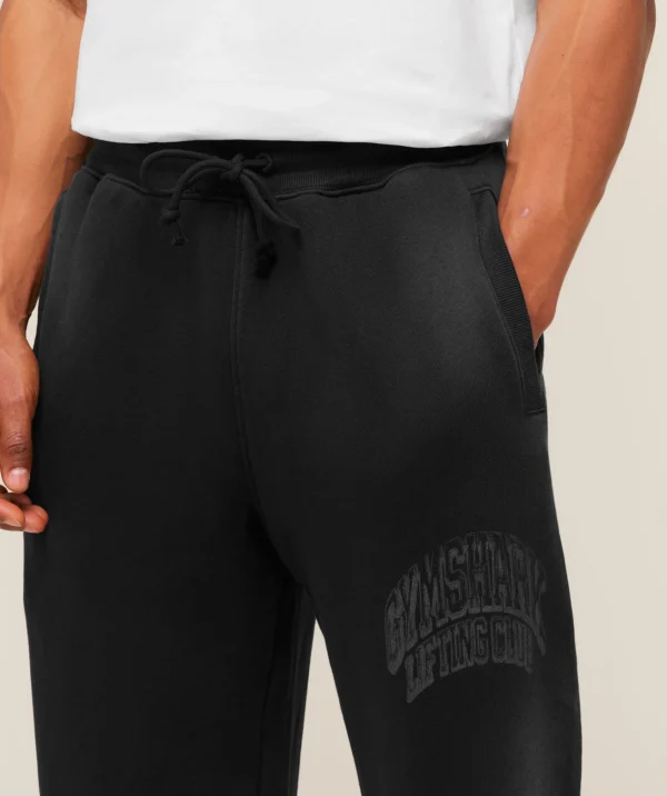 GYMSHARK GSLC STRAIGHT LEG PANTS – BLACK/WASH