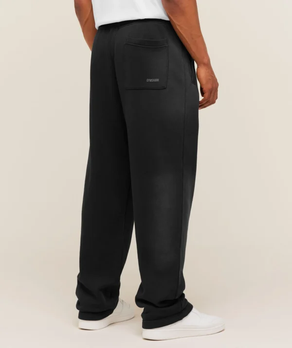 GYMSHARK GSLC STRAIGHT LEG PANTS – BLACK/WASH