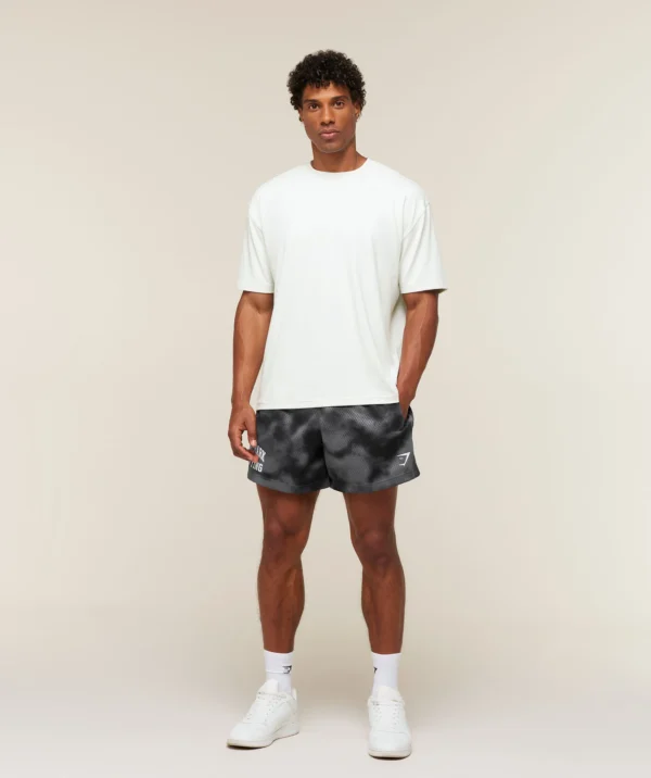 GYMSHARK LIFTING MESH 5" SHORTS – DARK GREY