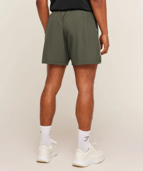 GYMSHARK SPORT 5" SHORTS – STRENGTH GREEN/HAZE GREEN