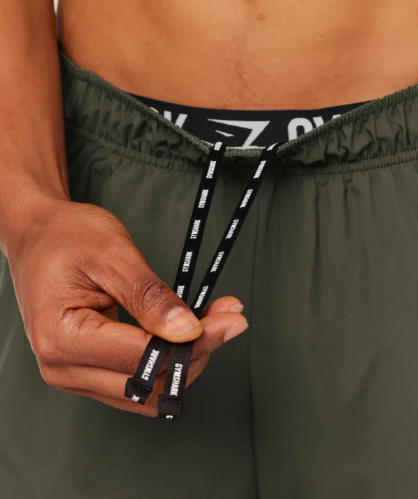 GYMSHARK SPORT 5" SHORTS – STRENGTH GREEN/HAZE GREEN