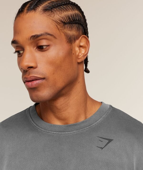 GYMSHARK WASHED PASTELS T-SHIRT – BLACK/WASH