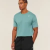 GYMSHARK CREST T-SHIRT – STORM BLUE