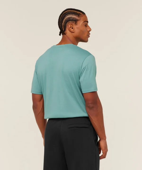 GYMSHARK CREST T-SHIRT – STORM BLUE