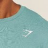 GYMSHARK CREST T-SHIRT – STORM BLUE