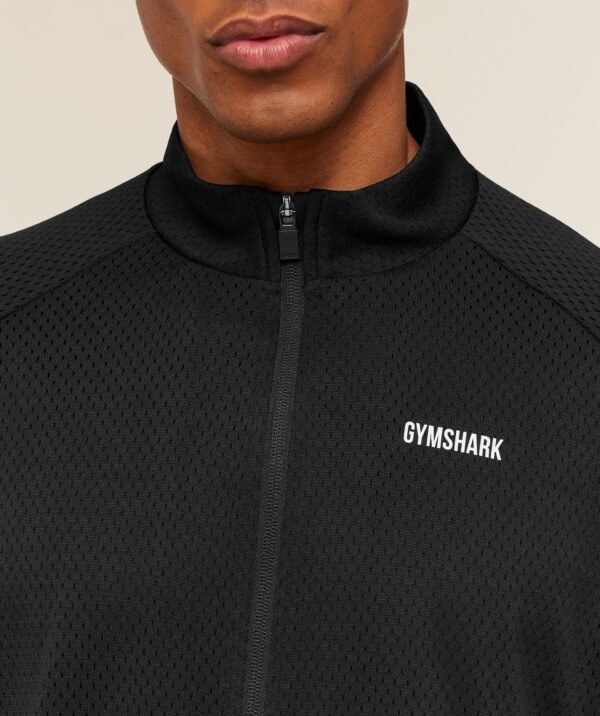 GYMSHARK TRAIN ZIP THROUGH JACKET – BLACK