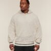 GYMSHARK COLLECTIVE CROCHET STYLE HOODIE – TINTED WHITE