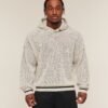 GYMSHARK COLLECTIVE CROCHET STYLE HOODIE – TINTED WHITE