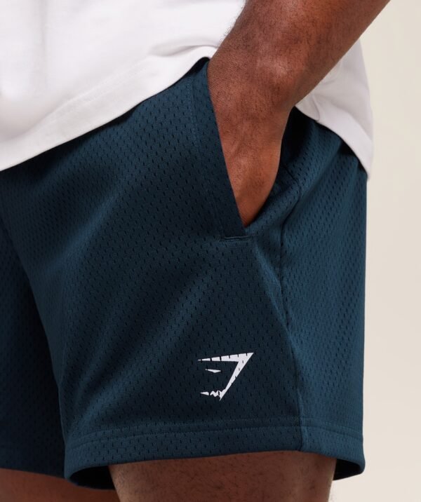GYMSHARK LIFTING MESH 5" SHORTS – NAVY