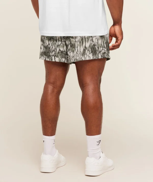 GYMSHARK LIFTING MESH 5" SHORTS – PEBBLE GREY